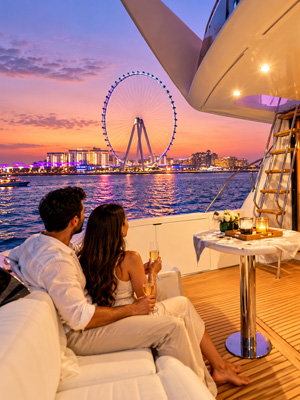 Dubai Honeymoon Packages with Private Yacht Cruise