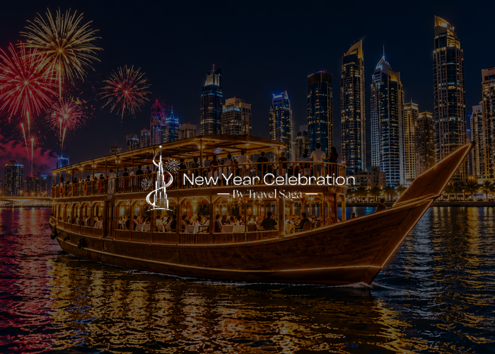 Dubai New Year celebration with fireworks views, yacht parties and festive cruises