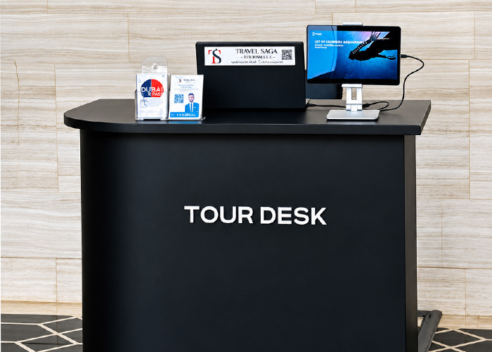 Travel Saga Tourism tour desk.